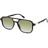 SOJOS Retro Aviator Sunglasses for Women Men,Trendy Rectangle Womens Mens Shades Sun Glasses SJ2202