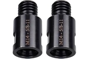 Wolfride 2 Pcs M14 to 5/8" Angle Grinder Attachment Adapter M14 Female to 5/8-11 Male Adapter