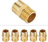 Hilitand 10x Brass Hex Nipple 1/4 BSP Male to 1/4 BSP Reducing Pipe Quick view 9