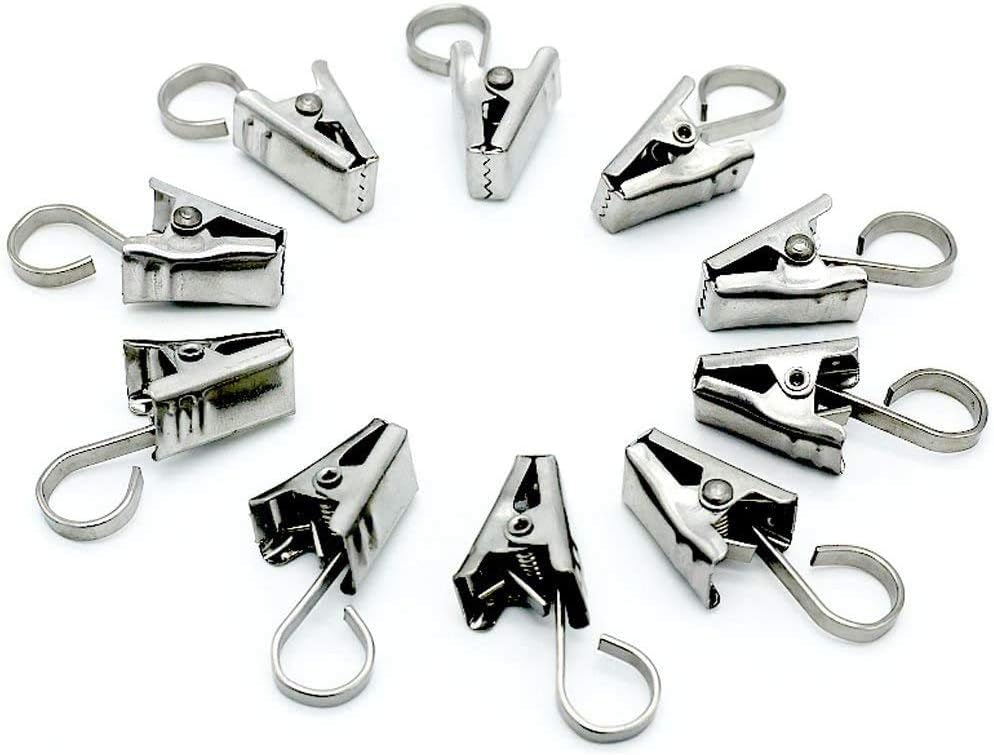 Golden Apple Heavy Duty Stainless Steel Metal Clips w/Hook for Curtain Photos, Art Craft Hanger Hanging Clips Home Decoration (30 Pack) - Image 5