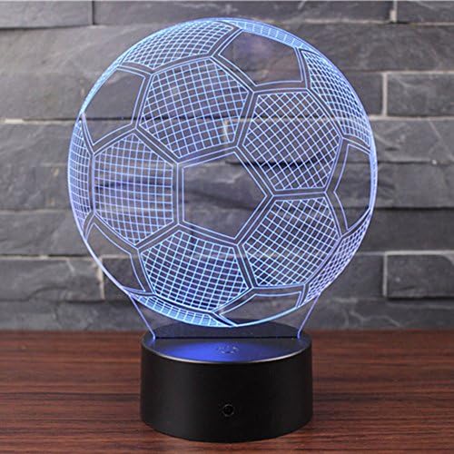 3D Lámpara de Escritorio Mesa 7 cambiar el color botón táctil de ...