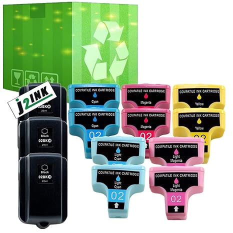 6 Pk Comp Hp 02 Combo Ink Cartridge Hp Photosmart 3110 C6150 C7280 D7360 Printers Scanners Supplies Ink Ribbons