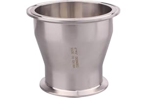 DERNORD Sanitary Fitting Reducer Fitting SUS304 Tri Clamp Ferrule Style 4" Tube OD to 3" Tube OD