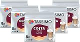 Tassimo Costa Latte Medium Roast Coffee Pods x8 Pack of 5 40 Drinks