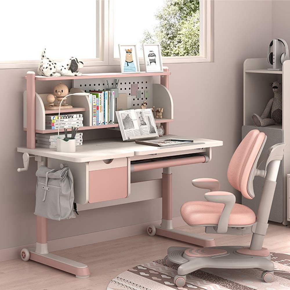 Panjianlin Childrens Study Desk Children Desk And Chair Set Kids Study School Table With Storage