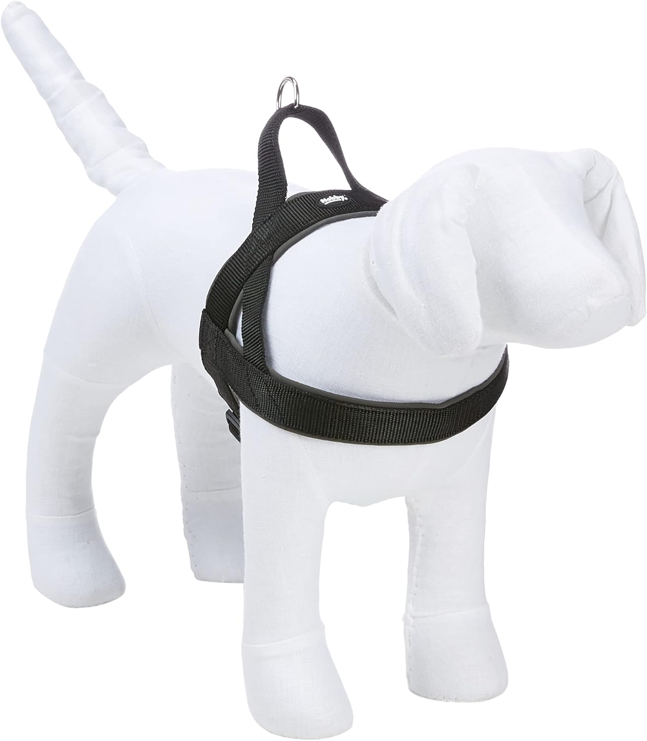 Nobby Classic Preno Norwegian Harness, 50-64 cm+42 cm/25-35 mm, Black/Gray, black/grey, M-L (Pack of 1)