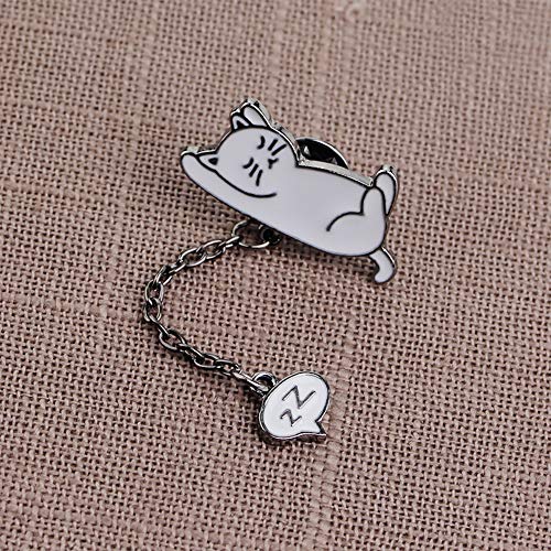 KimYoung Cute Enamel Lapel Pin Sets Carton Animal Brooch Pin (Cat Pin)