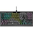 CORSAIR K70 RGB Tenkeyless Mechanical Gaming Keyboard - CHERRY MX SPEED Switches, Aluminum Frame, Per-Key RGB Backlighting, Detachable USB-C Cable