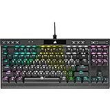 CORSAIR K70 RGB TKL – CHAMPION SERIES Tenkeyless Mechanical Gaming Keyboard - CHERRY MX SPEED Keyswitches - Durable Aluminum 