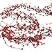 Factory Direct Craft® Indoor/Outdoor Artificial Holiday Red Holly Berry Garland for Christmas Decorations