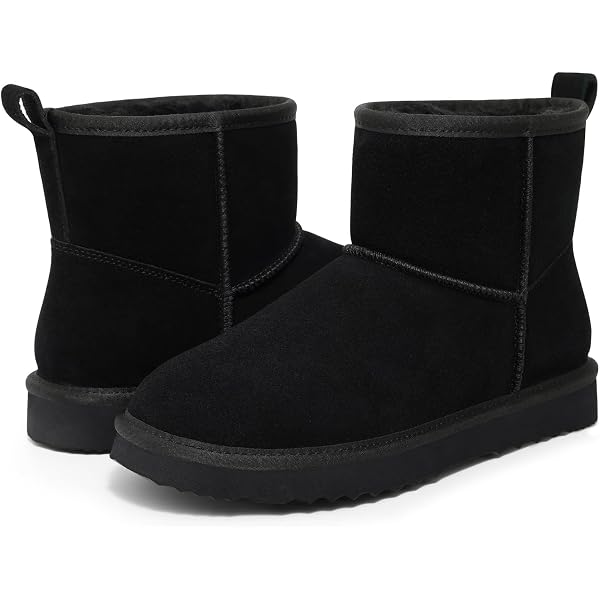 Amazon.com | Litfun Genuine Suede Mini Boots for Women  display picture 1