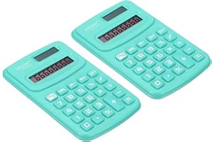 PATIKIL Pocket Size Mini Calculator, 2 Pack 8 Digit LCD Display Battery Power Handheld Calculator Small 4 Function Calculator
