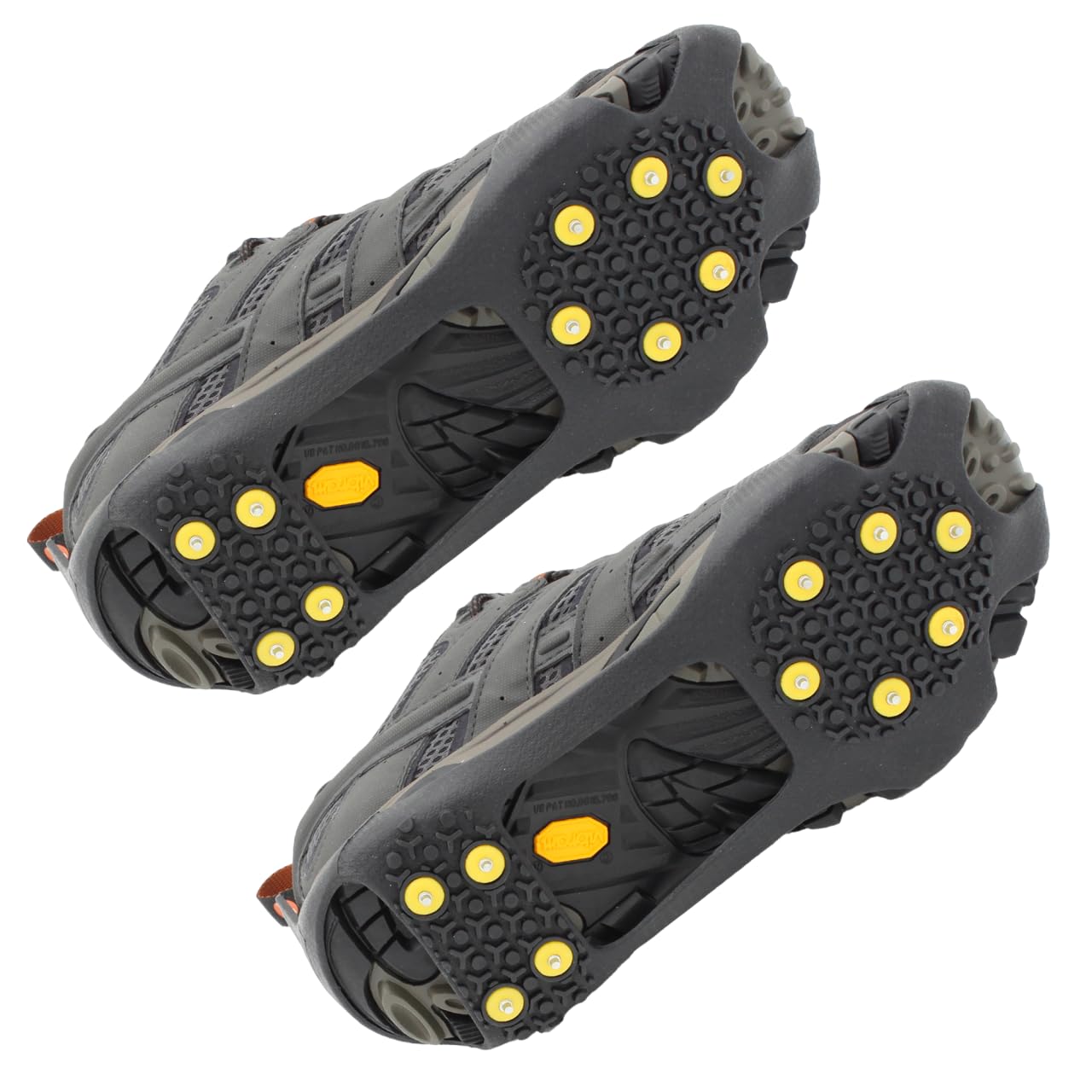 Lifeswonderful - Snow Cleats for Shoes - Studded Crampon Ice Spikes for Boots - Ideal for Improved Safety & Grip in Winter (Small - Size 30-35 EU (12 Kids to 2.5 Adult)