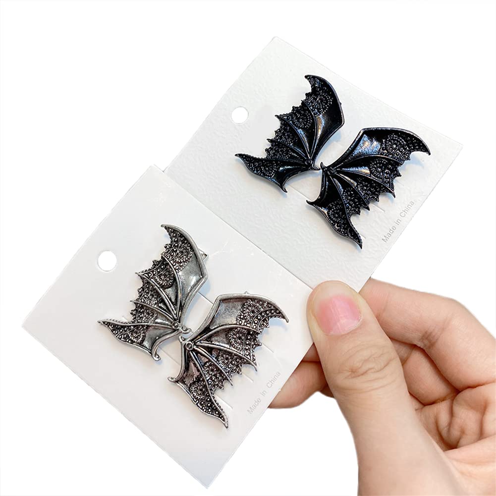 Halloween Accessories for Women Bat Wings Hair Barrettes Bat Hair Accessories Hair Slides for Girls Vintage Hair Clips 4 Pcs