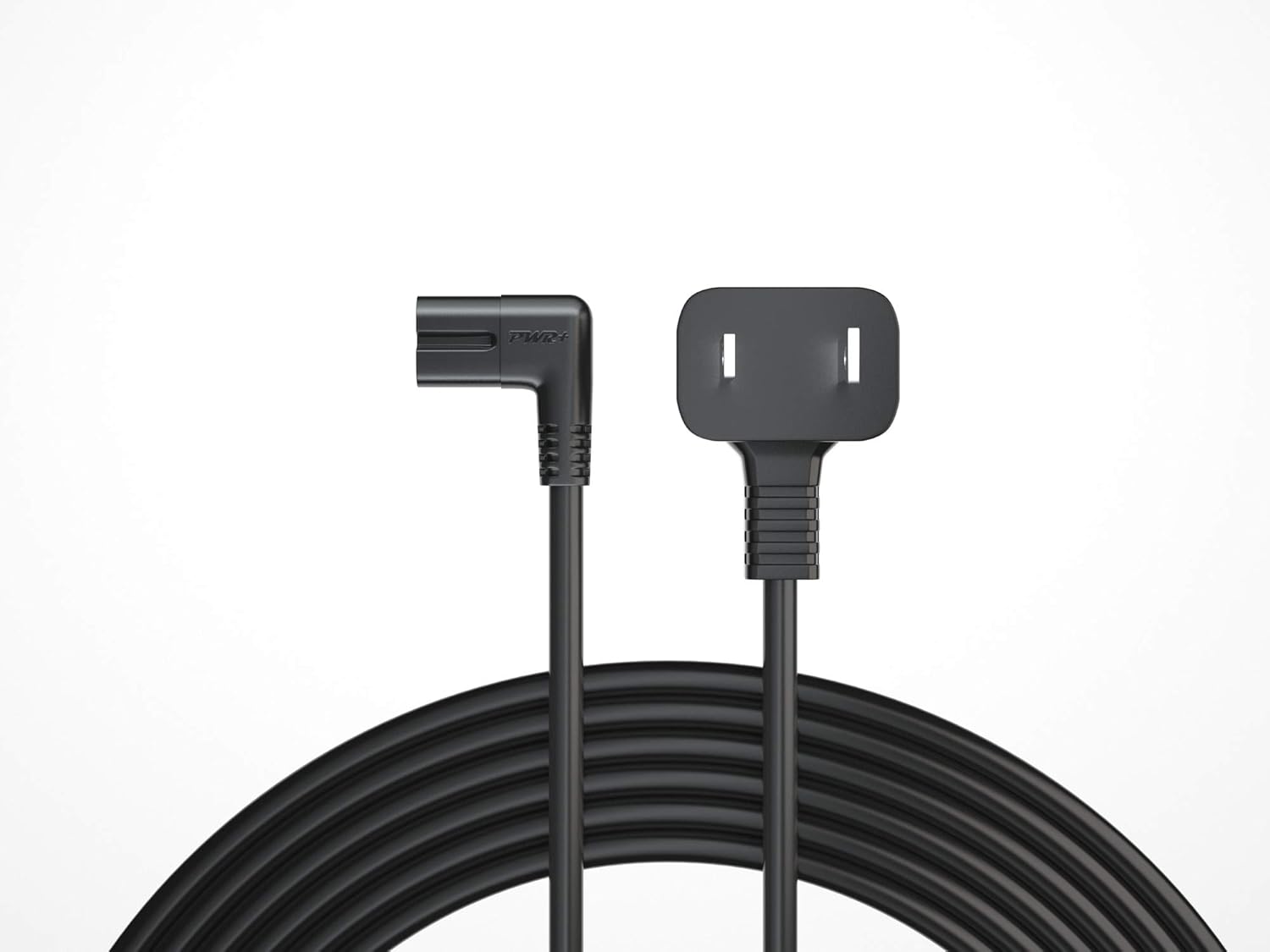 Pwr Extra Long 12 Ft 2-Prong AC Wall 2 Slot Power Cord L-Type for Samsung LED LCD TV Smart Monitor, Xbox One-S X, PS4 Console Cable (Figure 8) - 3903-000853 3903-000599: Electronics