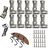 Qinwuwu XXHong Sofa Spring Clips Stainless Steel Couch Spring Repair Kit for Sofa Chair Bed Spring Buckle 12 PCs