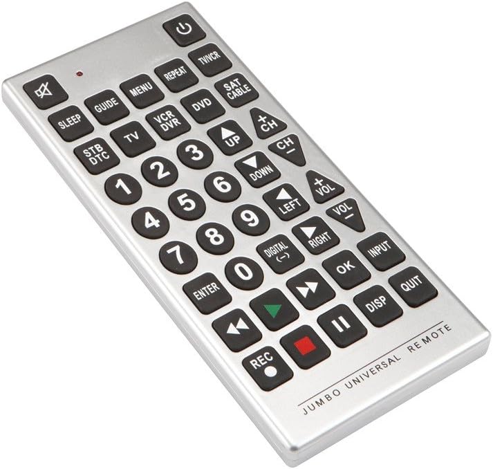 PrimeTrendz TM Jumbo Universal Remote Control.