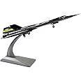 HANGHANG 1/144 SR71 Blackbird High-Altitude Reconnaissance Aircraft Metal Fighter Military Model Diecast Plane Model for Collection or Gift