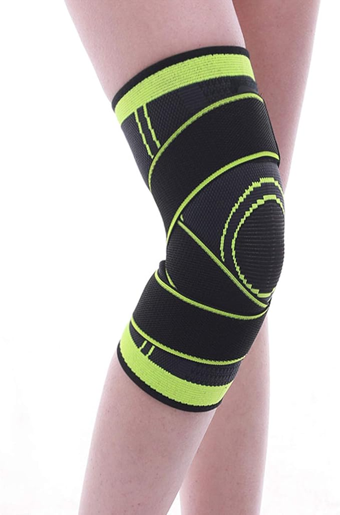 NXQLZHK Knitted Sports Knee Pads, Single Compression Bandage Knee Pads