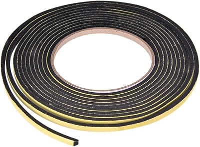 Sourcing Map Sealing Foam Tape 5mm x 3mm 4m Weather Stripping