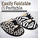 HomeIdeas Women's Open Toe Bow Heeled House Slippers, Indoor Outdoor Shoes ,Leopard Print,Medium / 7-8 B(M) US