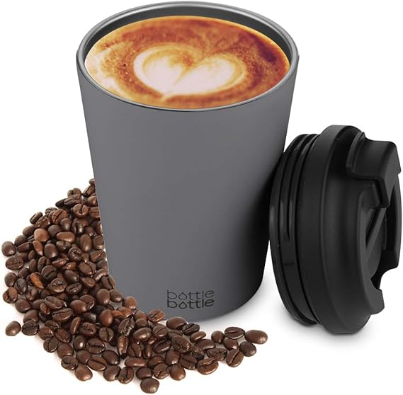 Taza de café de viaje con aislamiento reutilizable 350 ml / 12 oz, taza