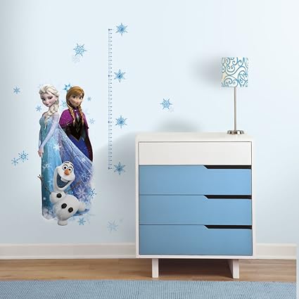 Asian Paints Nilaya Frozen Elsa, Anna And Olaf Giant Height Chart Wall Sticker