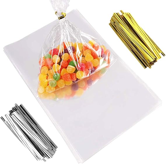 200 Stück Selbstklebende Cellophantüten 13x19cm - Transparente OPP Beutel Für Süßigkeiten & Schmuck