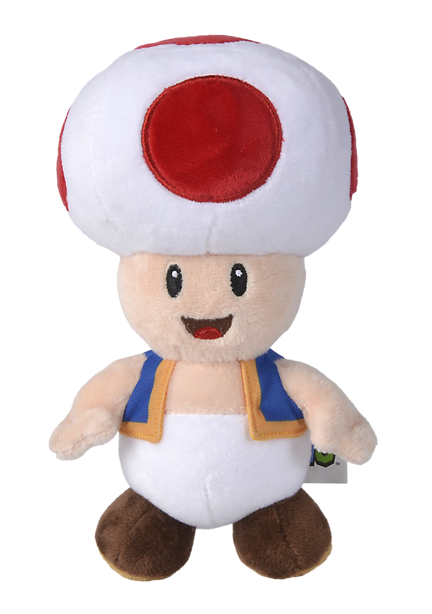 Nintendo Super Mario Plüsch Toad, 20 cm, grün