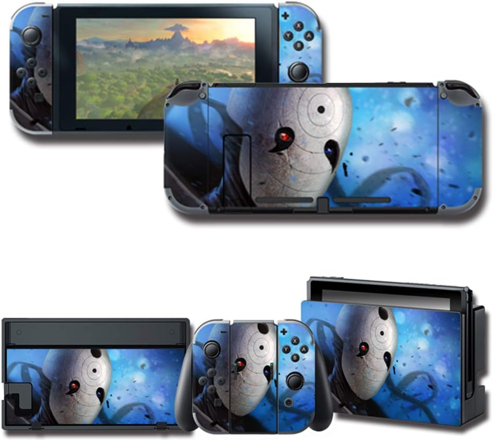 GilGames Vinyl Skin Cover Decal for Nintendo Switch, Protector Wrap Protective Faceplate Full Set Stickers Console Joy-Con Dock: Home Audio & Theater