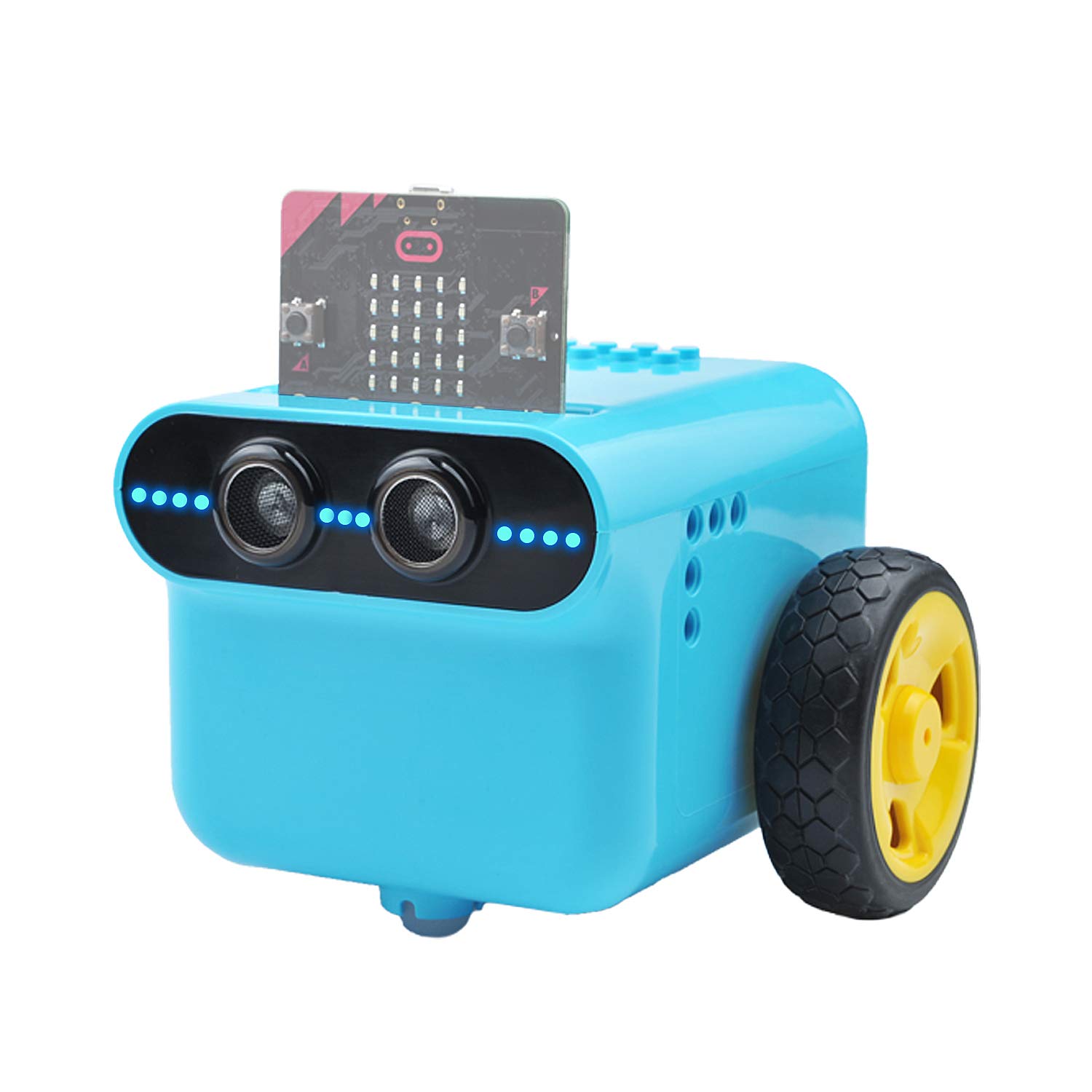 ELECFREAKS microbit TPbot Smart Coding Robot Car with 2 Modes, STEM Educational Project for School and Home, BBC Micro:bit DIY Programmable Car with Wiki Tutorial(Without Micro:bit)