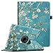 Fintie iPad mini 1/2/3 Case - 360 Degree Rotating Stand Case Cover with Auto Sleep / Wake Feature for Apple iPad mini 1 / iPad mini 2 / iPad mini 3, Blossom