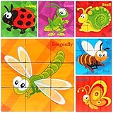 Wooden Blocks for 2 3 4 5 Years Old Toddlers Kids … (Insects Animals)