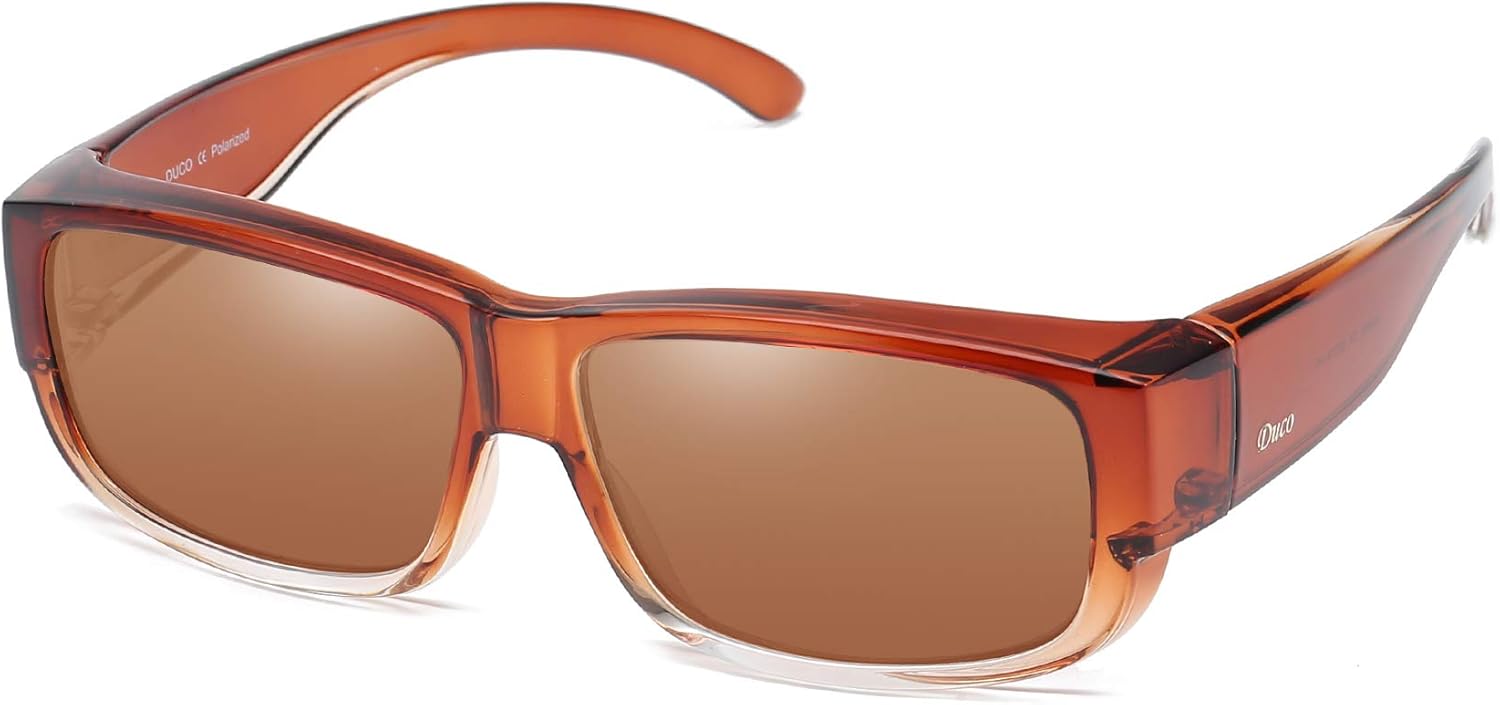 Rapid Eyewear Sovraochialli Da Sole Neri, Polarizzati. edio-Grande