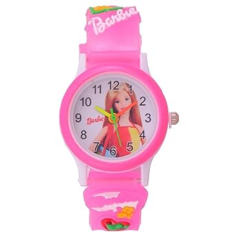 Cardinal Unisex Plastic Pink Barbie Kids Analogue Watch - Good Gifting Watch