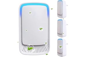 LMHAICHAO Plug In Air Purifier Negative Ion Air Ionizers for Home Quiet Operation Air Cleaner for Bedroom,Bathroom,Living Room,Office,Kitchen,Pet Room(4pcs)