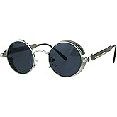 SA106 Victorian Vampire Steampunk Round Circle Lens Vintage Style Metal Sunglasses