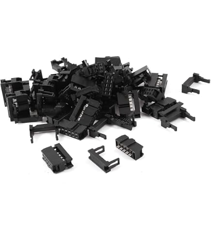 10-Pack Of 12-Pin (2x6) Female IDC Connectors – 2.54mm Pitch, For Ribbon Cable Crimping