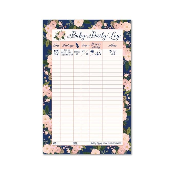 dry erase newborn feeding tracker