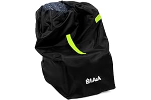 elaia Car Seat Travel Bag for Airplane, Universal Car Seat Bag for Air Travel, Durable Carseat Cover with Handles Fits Doona, Graco, Evenflo Infant Carriers & Booster Seats, Baby Flying Essentials