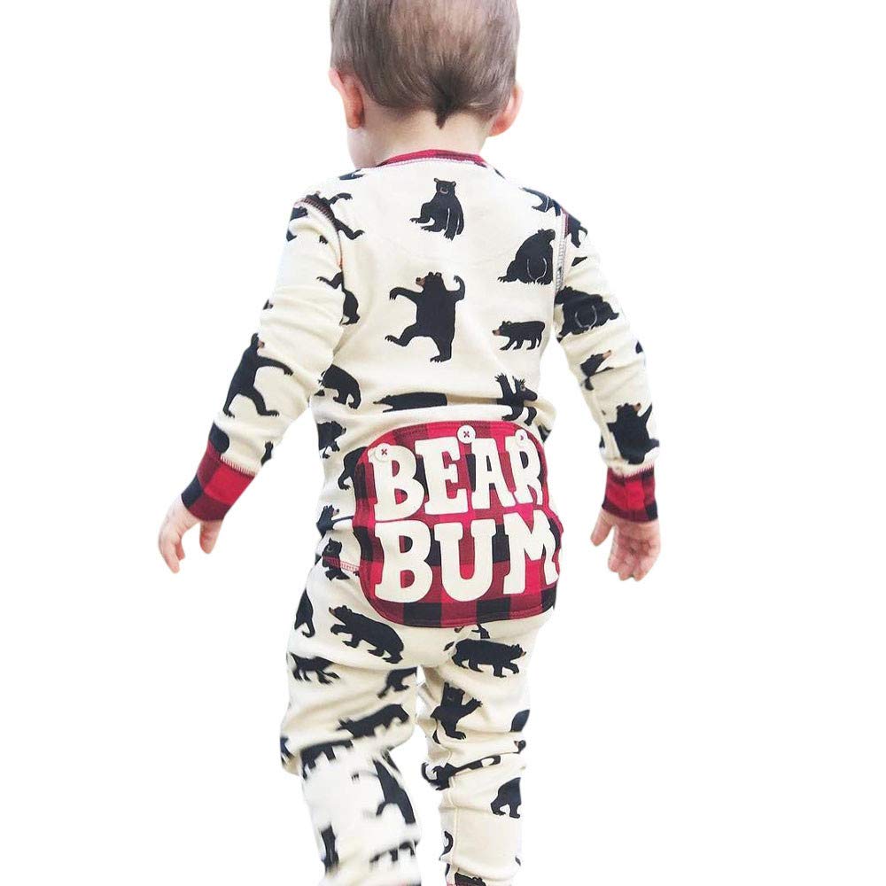 bear bum onesie baby