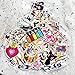 75 Pcs Cartoon Anime Sailor Moon Waterproof Stickers for Laptop Stickers Motorcycle Bicycle Skateboard Luggage Decal Graffiti Patches Stickers for [No-Duplicate Sticker Pack]