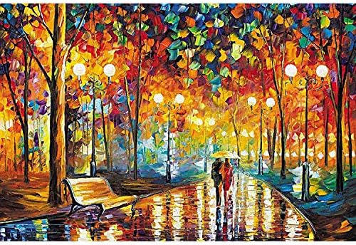 1000/5000 Pieces Jigsaws Puzzles for Adults Children,Starry Sky Landscape Oil Painting, Wooden Classic Puzzles, Relaxing Gift (Color : D, Size : 5000pcs)