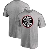 T-Shirt NBA Champion Toronto Raptors 2 Print Loose Comfortable Casual T-Shirt Gray