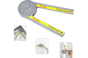 Miter Saw Protractor Guide Angle Finder,FUPPUO 360 Degree Angle Finder Gauge Cutting Guide Tool for Carpenters Plumbers,Repla