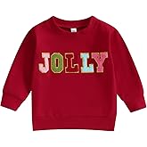 Hnyenmcko Toddler Baby Boy Girl Christmas Outfit Santa Long Sleeve Crewneck Sweatshirt Pullover Tops Baby Fall Clothes