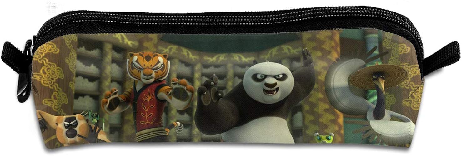 Amazon カンフー パンダ ペンケース 筆箱 文房具 ペン入れ ペンポーチ がま口 文具収納 多機能 おしゃれ 取り出しやすい ファスナー付き En Hongse Ua シューズ バッグ
