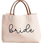 kifasyo Bride Tote Bag Bride to be Gifts for Bridal Shower, Engagement, Wedding, Bachelorette Party, Honeymoon, Beach, Travel