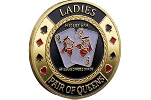 Poker Card Guard Coin Collectibles Table Games Poker - Good Luck, Las Vegas, Poker Accessories, Pot Committed, Shark, Donkeys