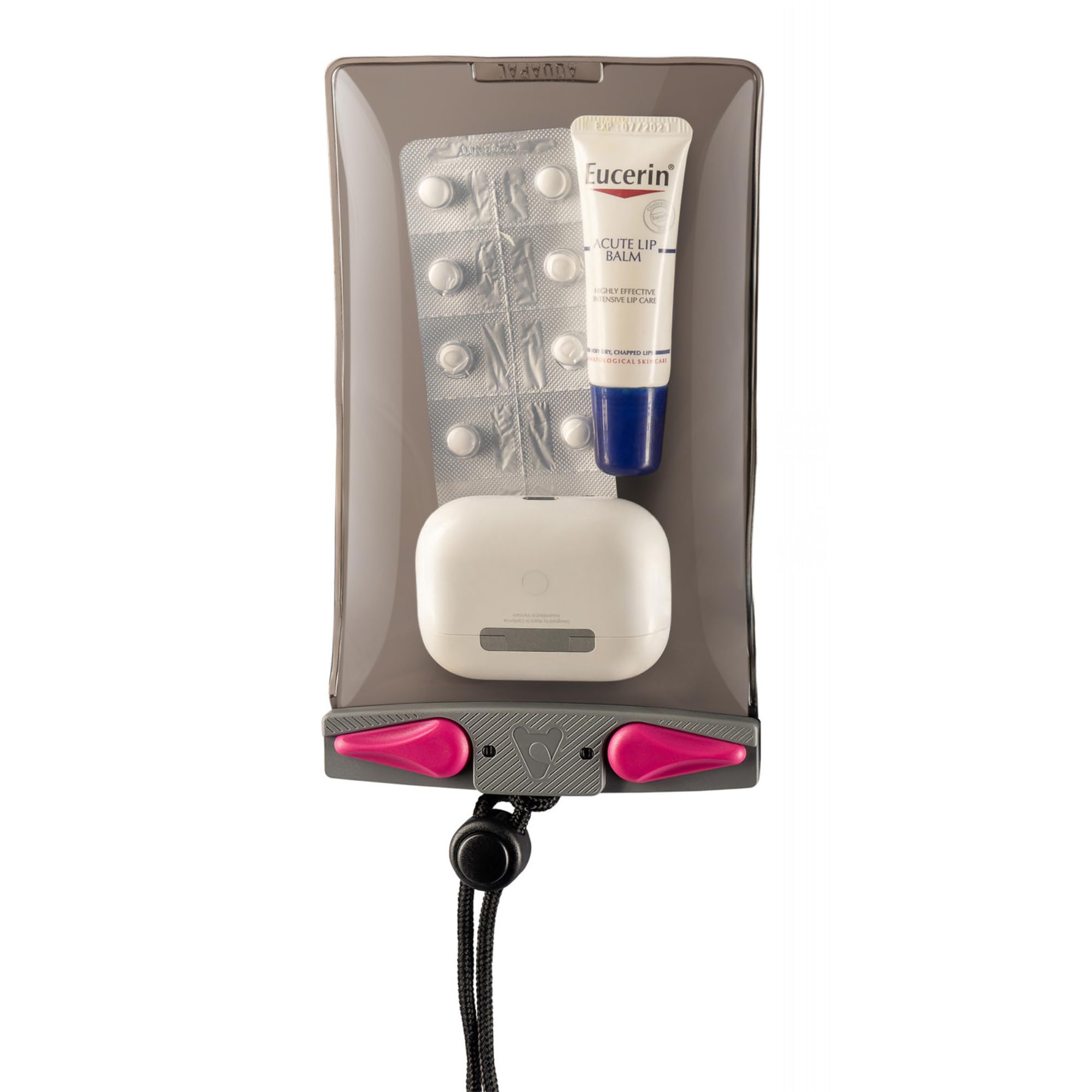 Aquapac Keymaster+ Waterproof Travel Case, Made in the UK, Carry Cord, Travel Essential, 5 Year Warranty, Eco Friendly, Watersports, Hiking, Mountain Biking, Running Accessory